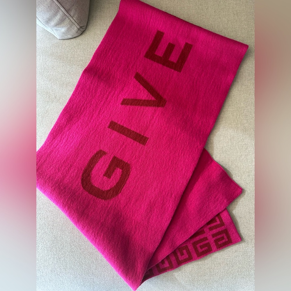 GIVENCHY double face 4g logo scarf scarf multicolored wool, cashmere